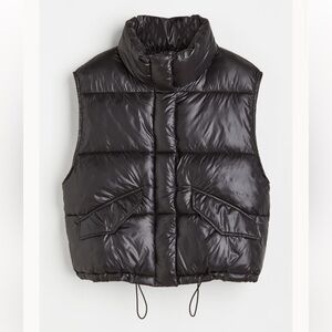 Stand-up-collar puffer vest